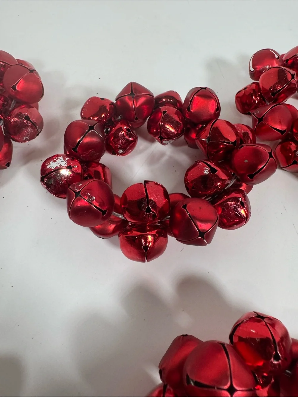 Red Jingle Bell Napkin Rings - Holiday Table Accent